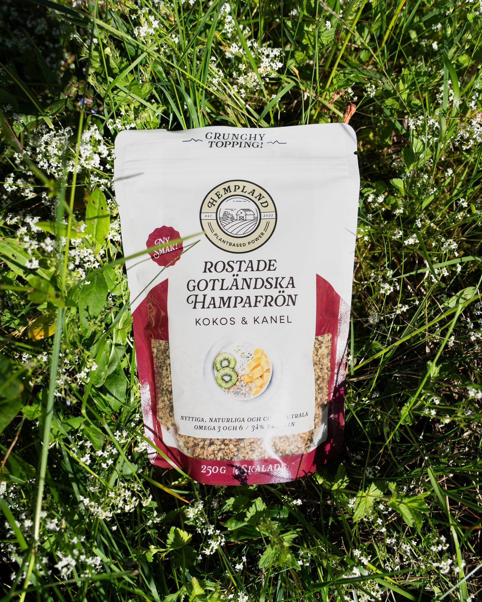 Roasted & hulled Gotland Hemp Grains - Coconut & Cinnamon